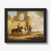 Military Scene by Bernard Edouard Swebach - thumbnail_1_bf_671654ed79e456cb766b90ae